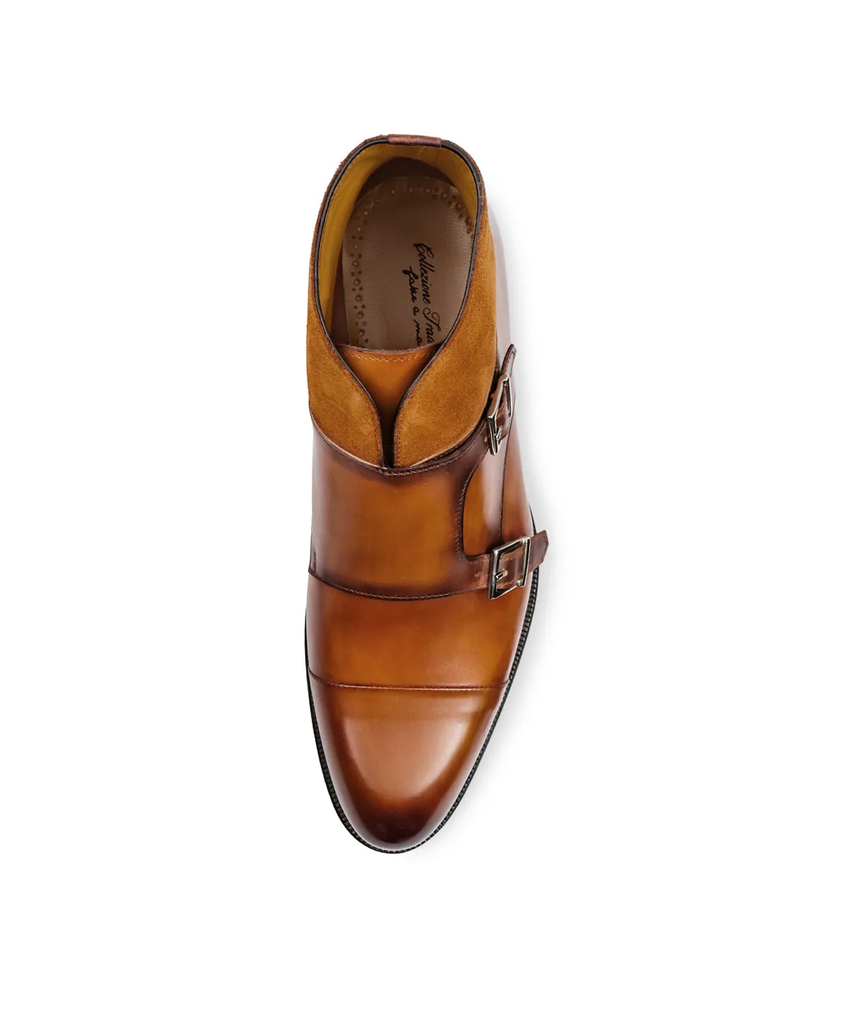 Finsbury Leonardo gespschoenen bruin double monk