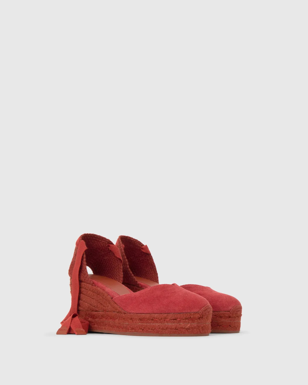 Castaner Chiara C/6ED/002 espadrilles donkerrood lint
