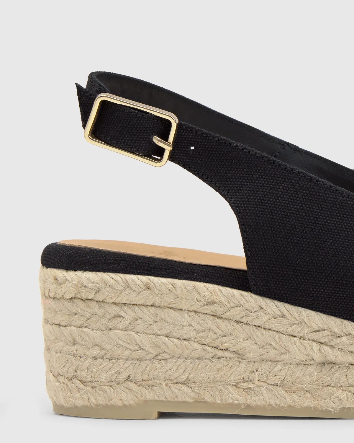 Castaner Dosalia 3/001 espadrille zwart peep-toe