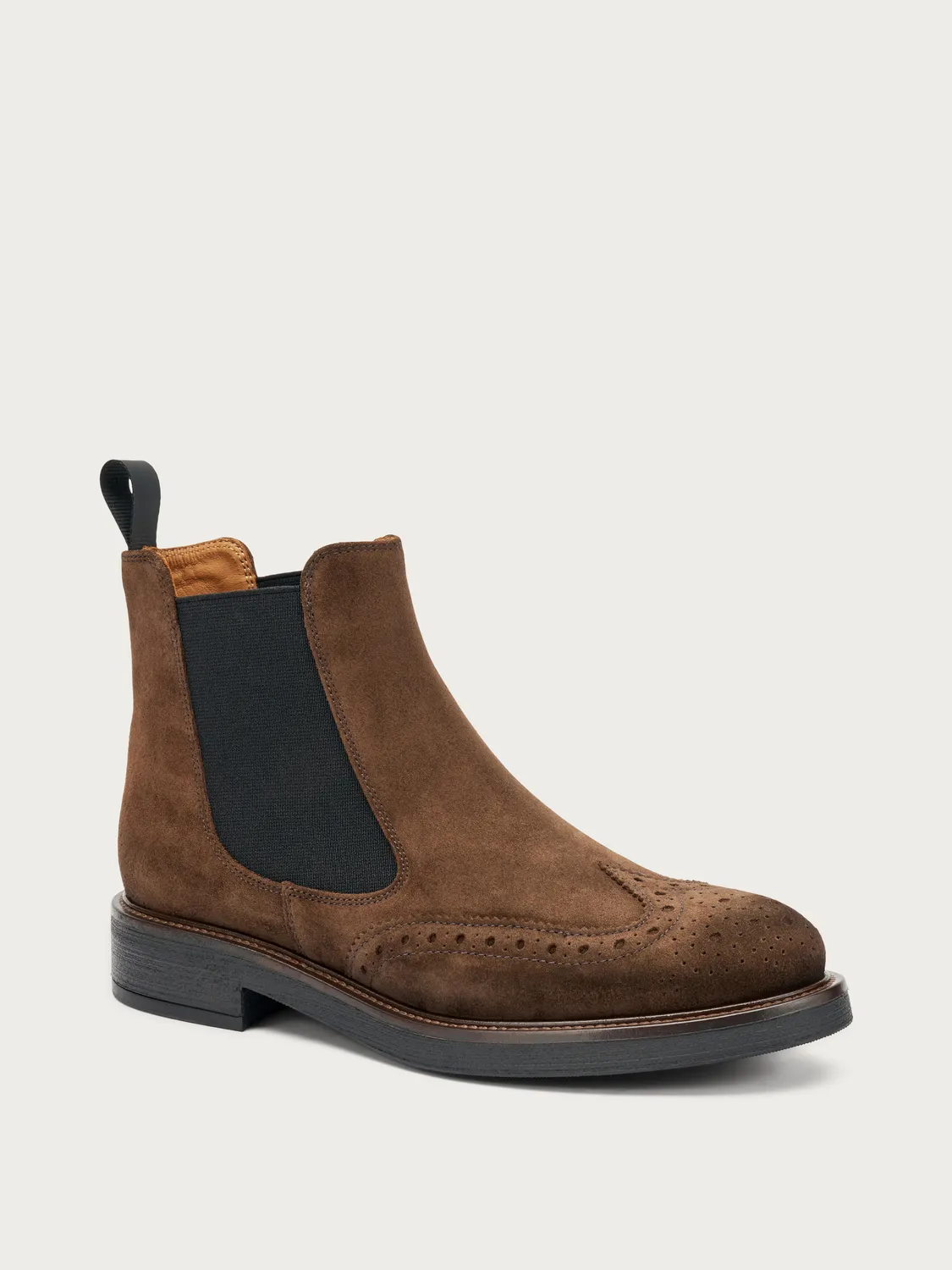 Frau Verona chelsea boots bruin suède wing-tip