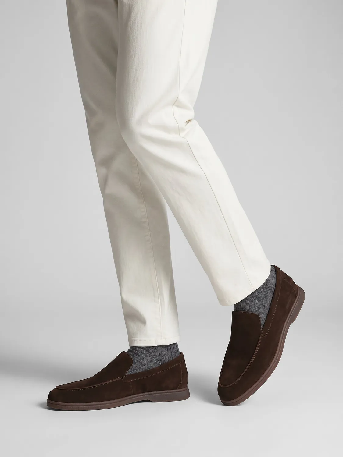 Frau Verona loafers heren donkerbruin suède