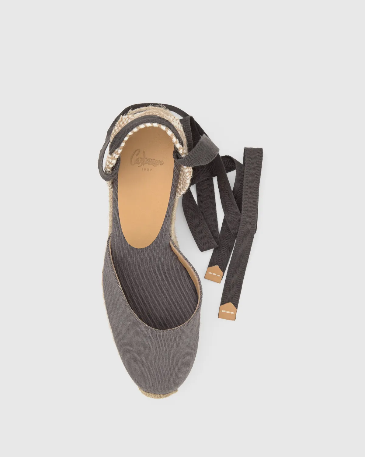 Castaner Carina 8 002 espadrilles antraciet katoen