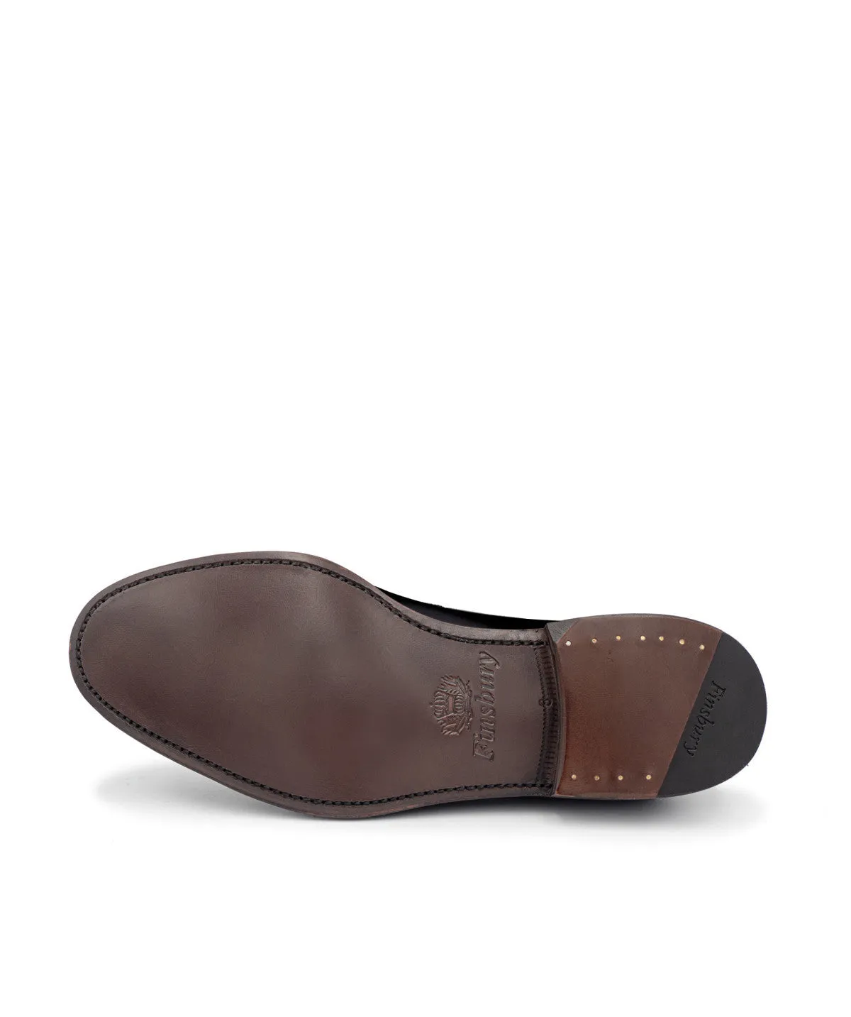 Finsbury Olden loafer zwart leer kwast