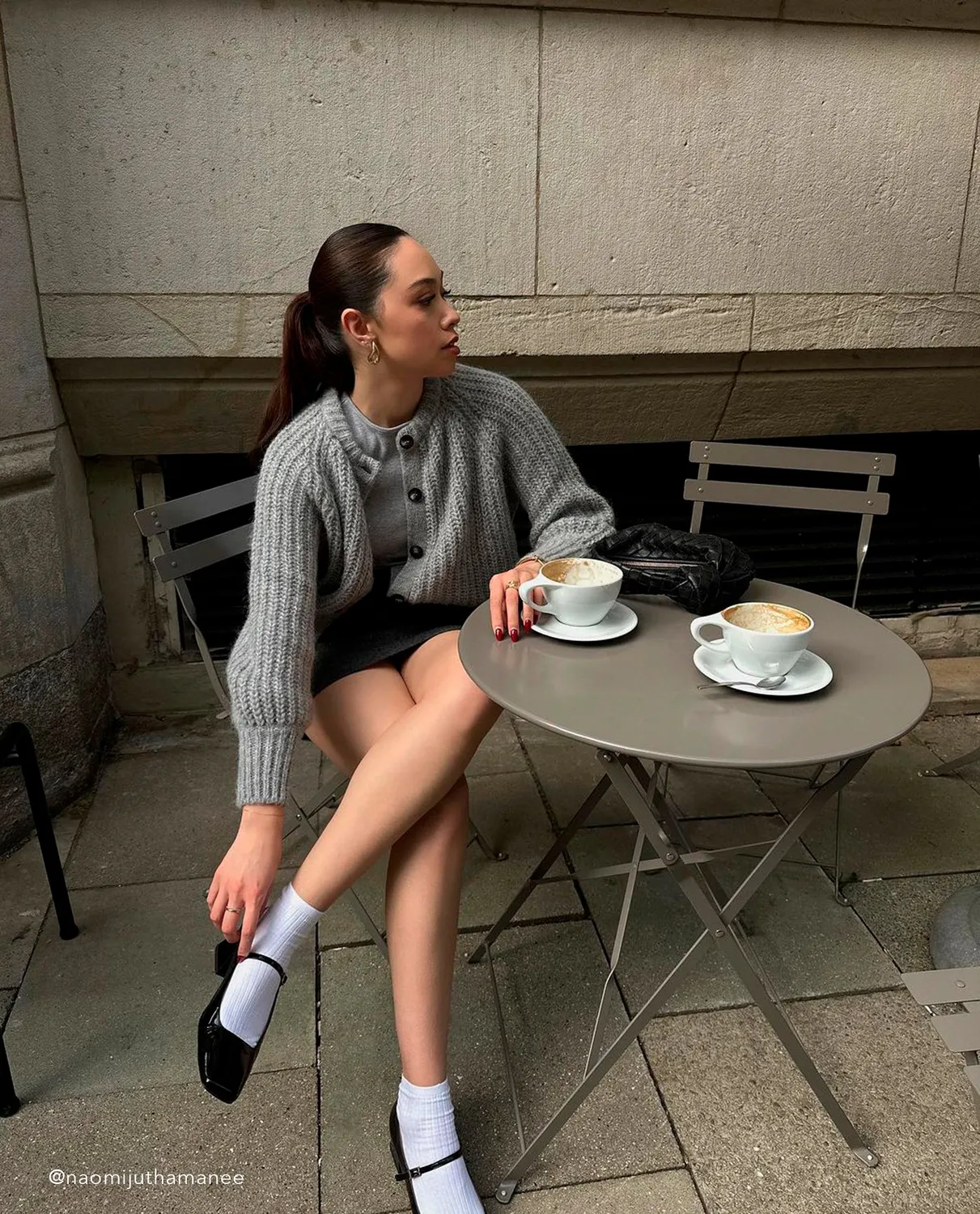 Flattered Evan Mary Jane pumps zwart leer met hak