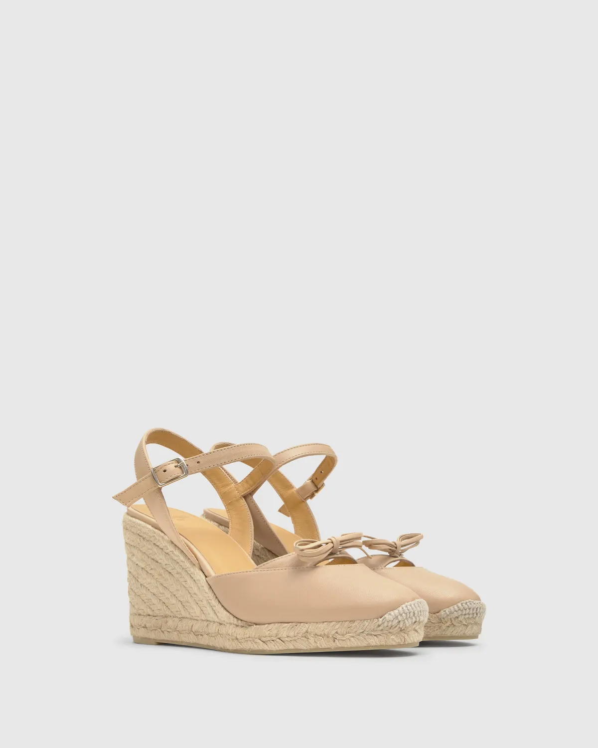 Castaner Cyra/8/280 espadrilles nude leer 9 cm