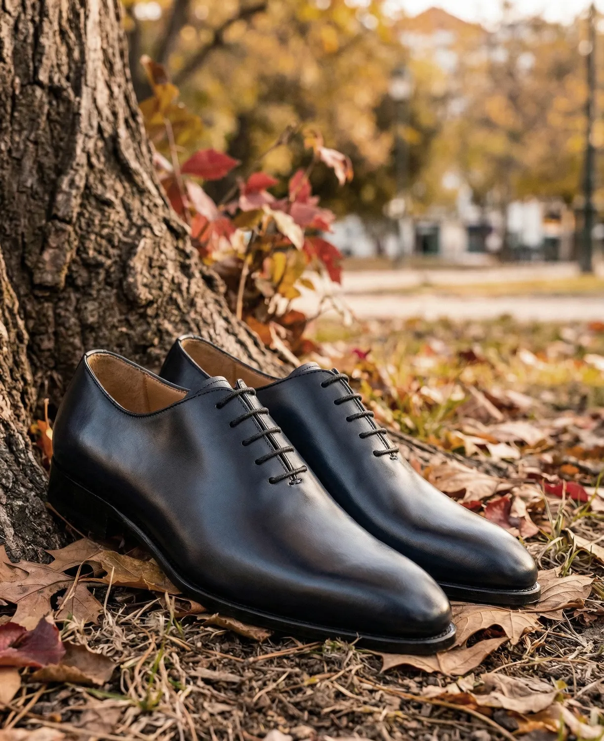 Finsbury Broadway Oxfordschoen ocean blue lakleer