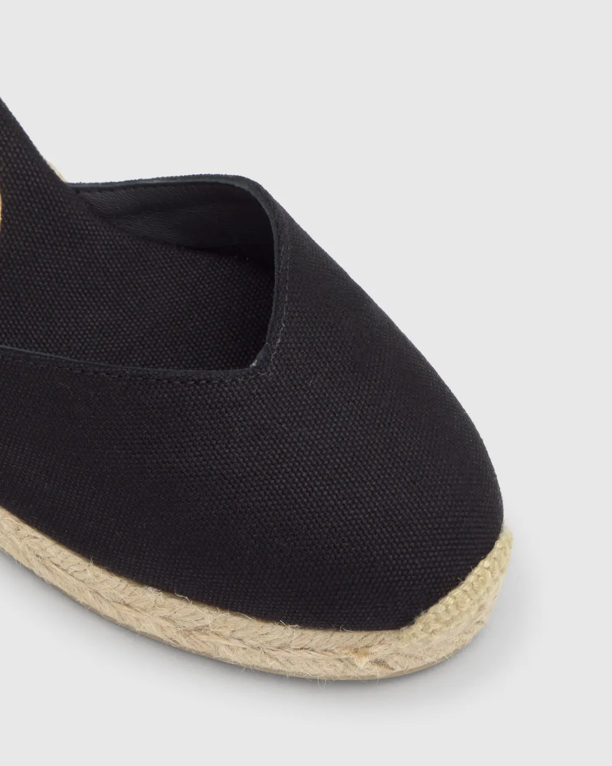 Castaner Chiara/6/001 espadrilles zwart 7 cm veter