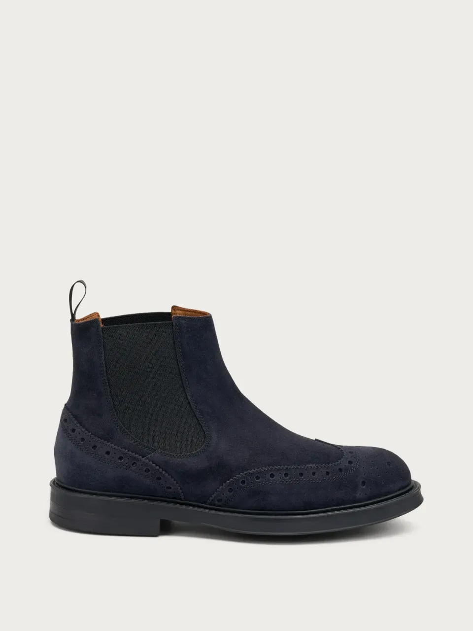 Frau Verona Beatle chelseaboots blauw suède