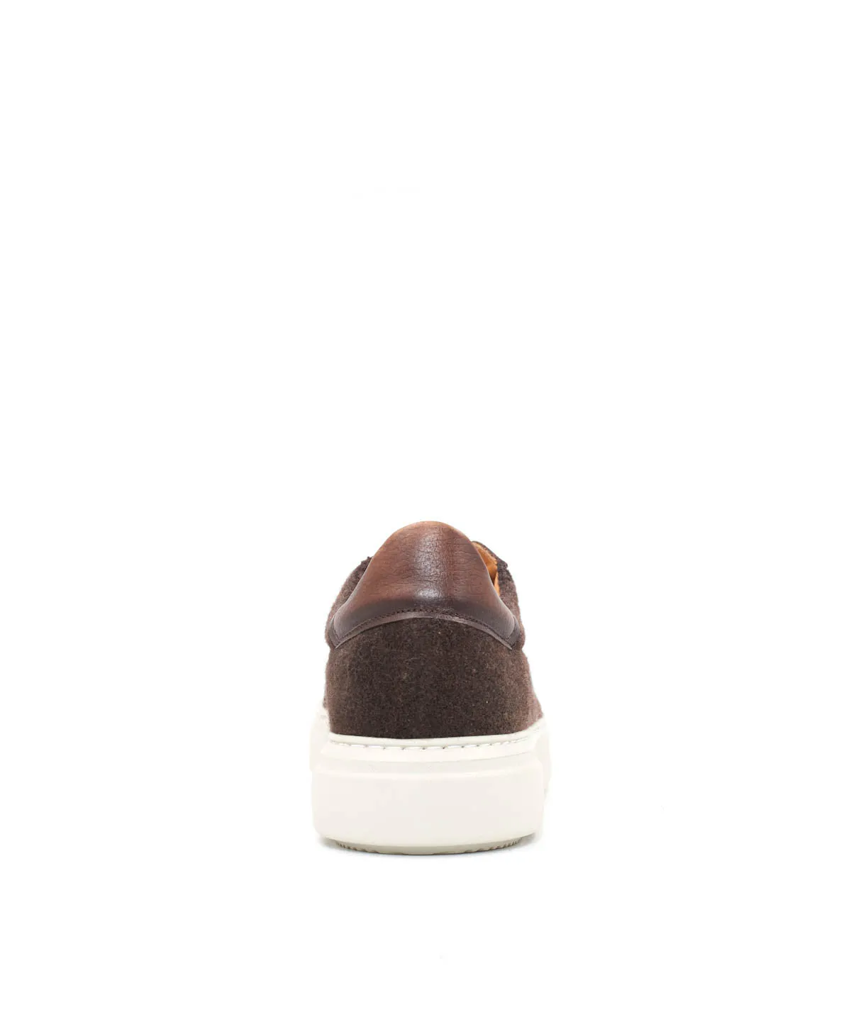 Finsbury Magnus sneaker heren bruin vilt en leer lage top