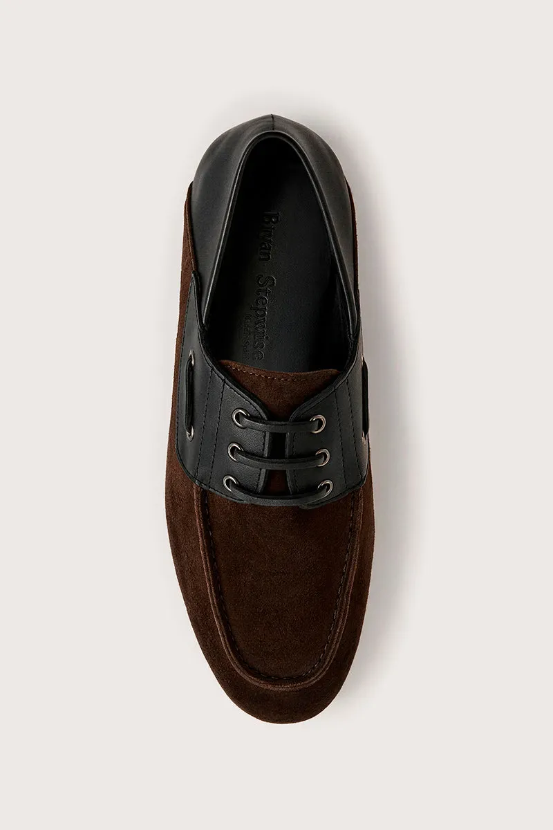 Bryan Stepwise Yale bootschoenen cacao bicolor leer