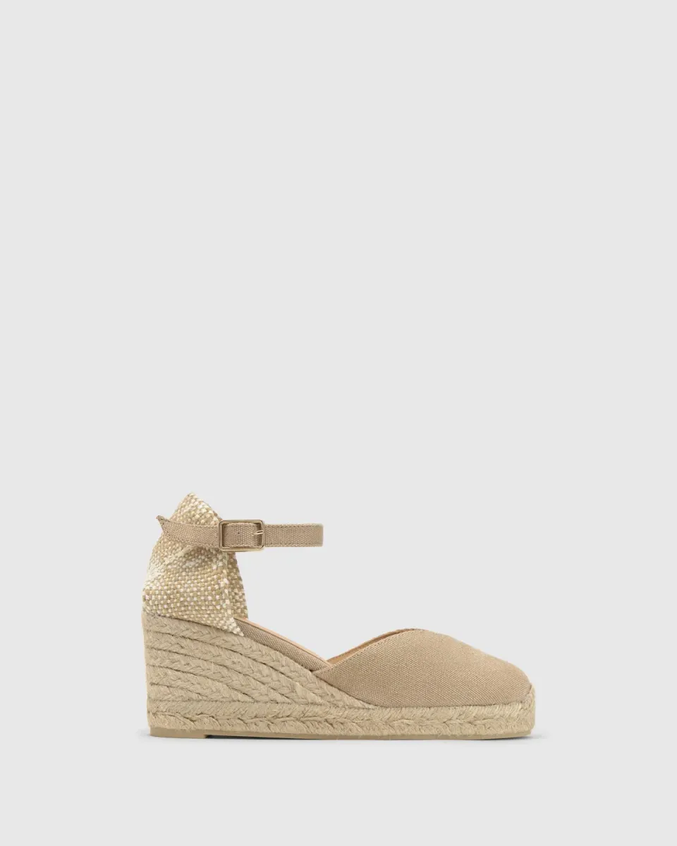 Castaner Chiarita 6 002 espadrilles sand 7 cm wig