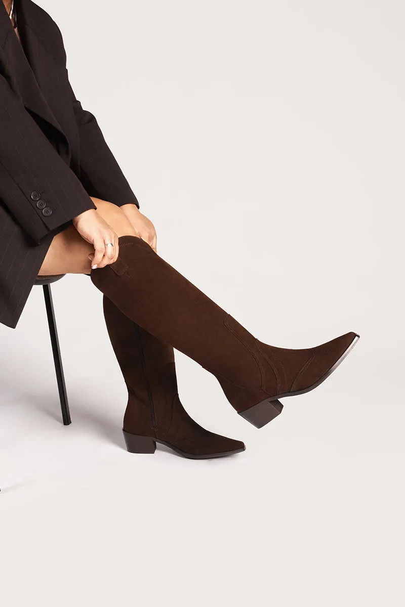 Bryan Stepwise Manuela Plus+ cowboylaarzen cacao suède