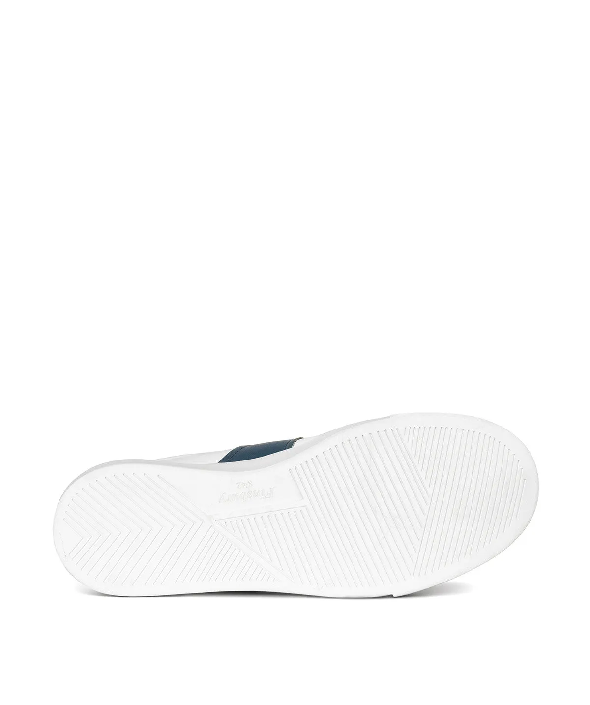Finsbury LEO Sneakers Wit-Blauw Glad Leer