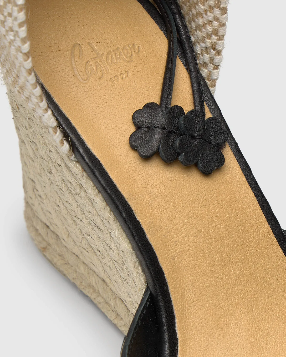 Castaner Carina 8 250 espadrilles zwart leer