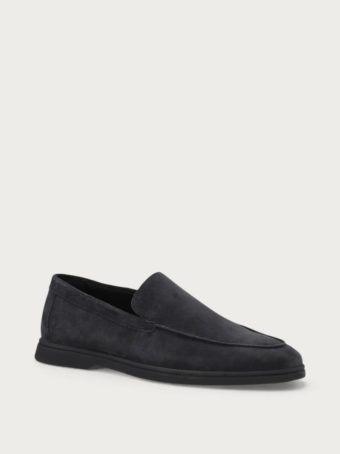 Frau Verona zwarte suède loafers heren