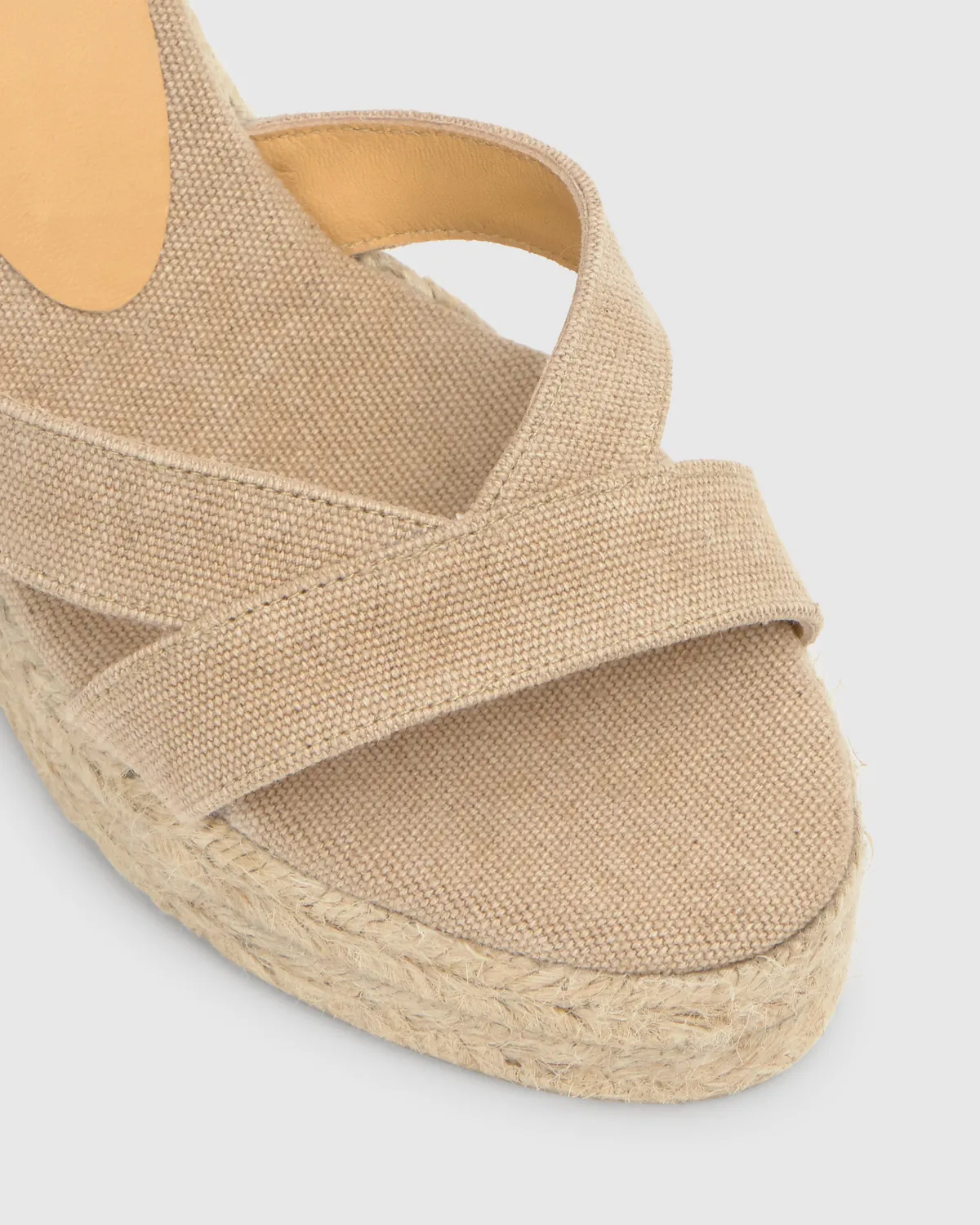 Castaner Bruna/8ED/002 sleehaksandaal zand katoen