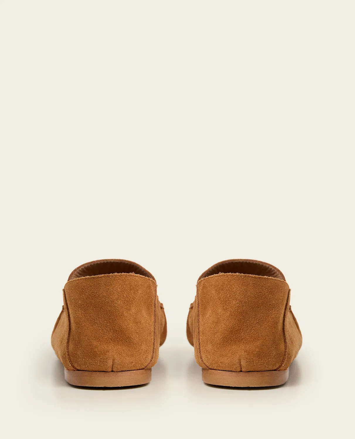 Flattered Bon Bon loafers bourbon suède plat