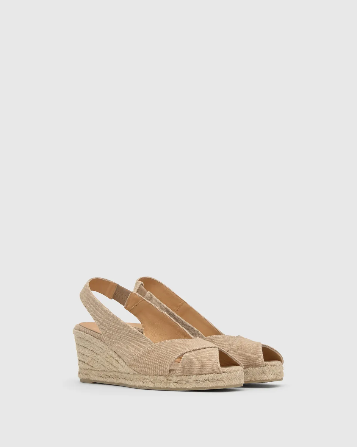 Castaner Diana/6/002 espadrilles sand katoen 7cm