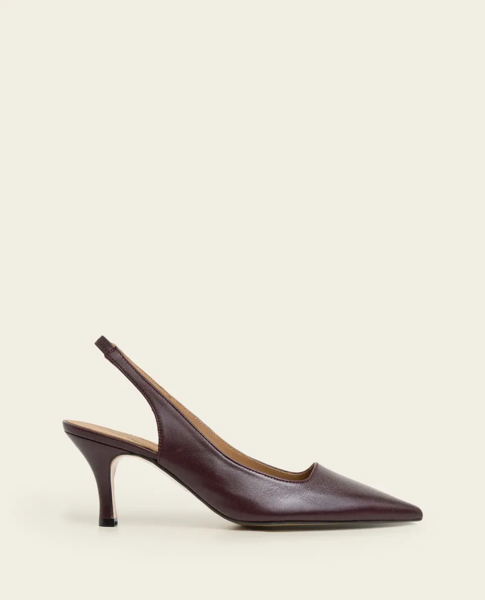 Flattered Franchesca pumps bordeaux leer slingback