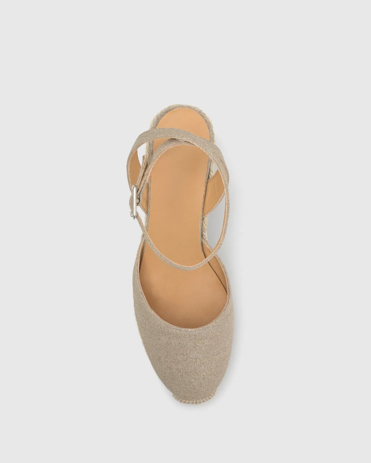 Castaner Cybil 6 268 espadrilles zilver linnen