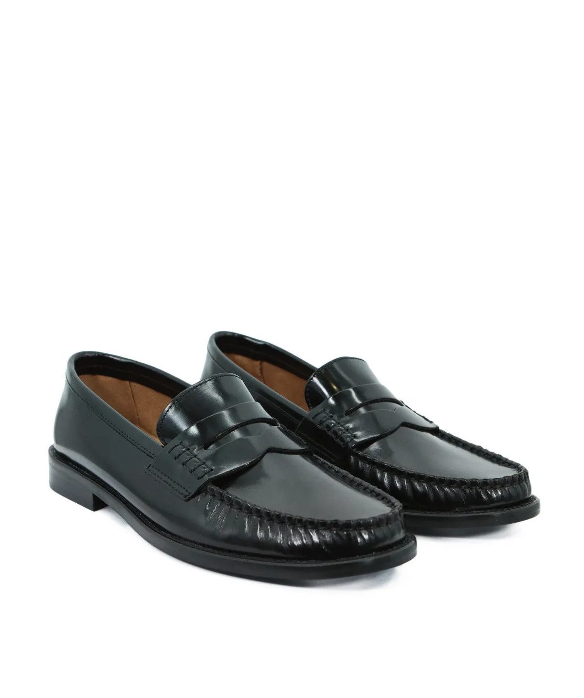 Finsbury Louise loafer zwart lakleer dames rubberzool