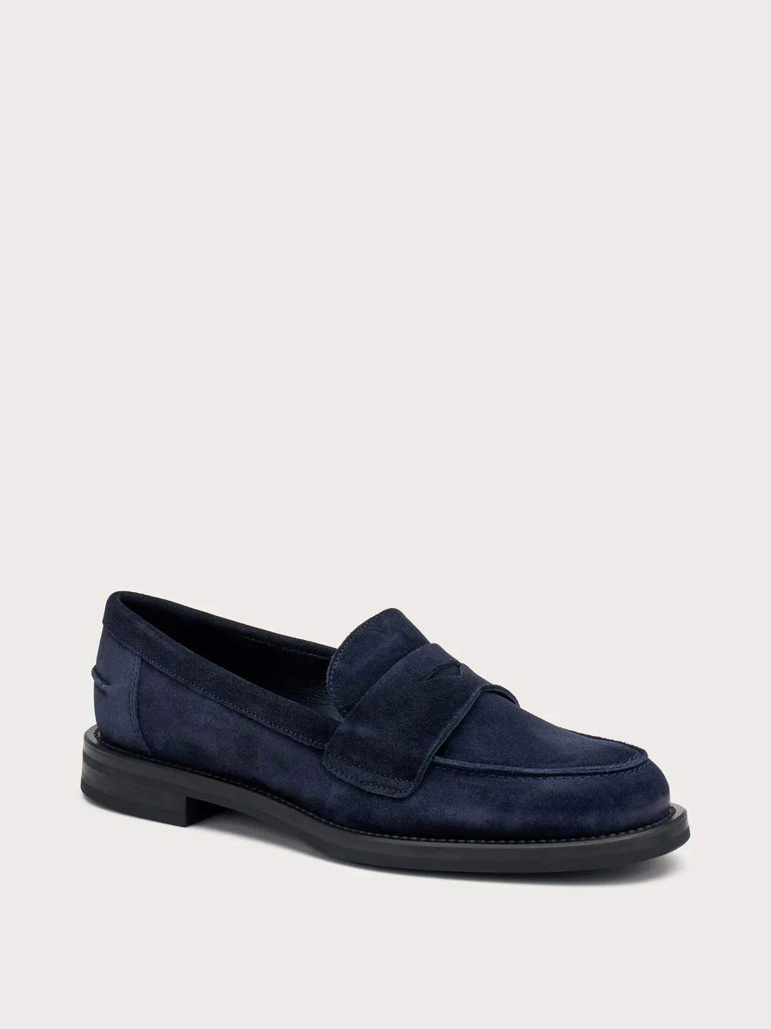 Frau Verona classic loafers blauw suède dames