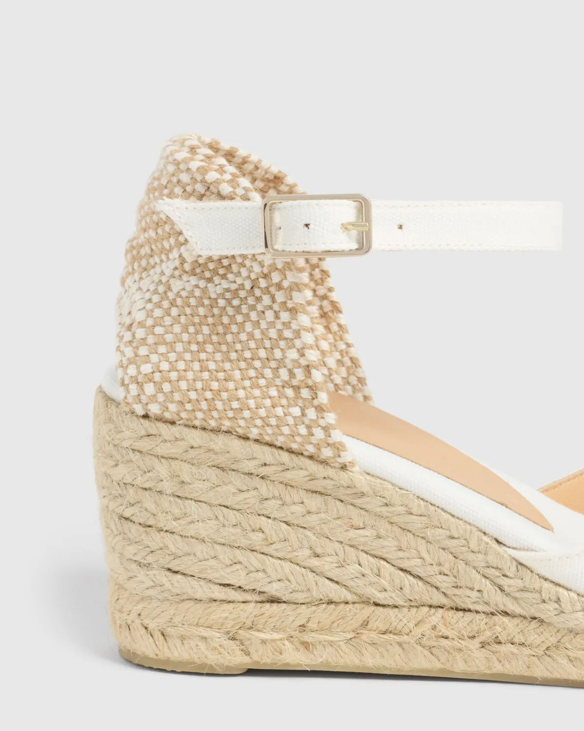 Castaner Carol/6/001 espadrille blanco katoen 7cm