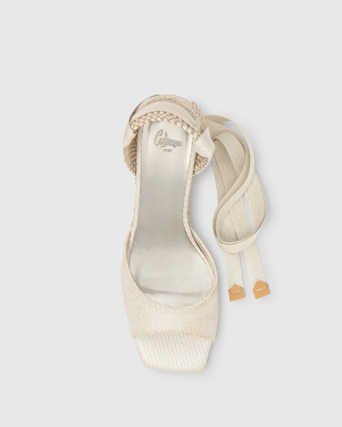 Castaner Brittany 291 sandalen zilver metallic katoen