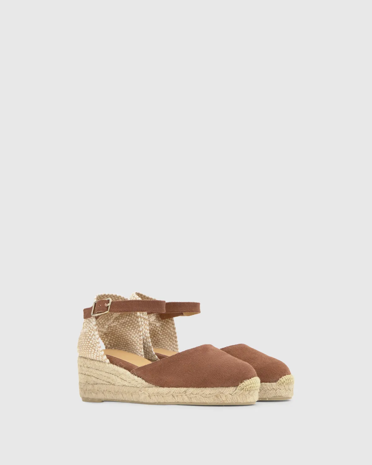 Castaner Carol 3/002 espadrilles pecan katoen 5cm