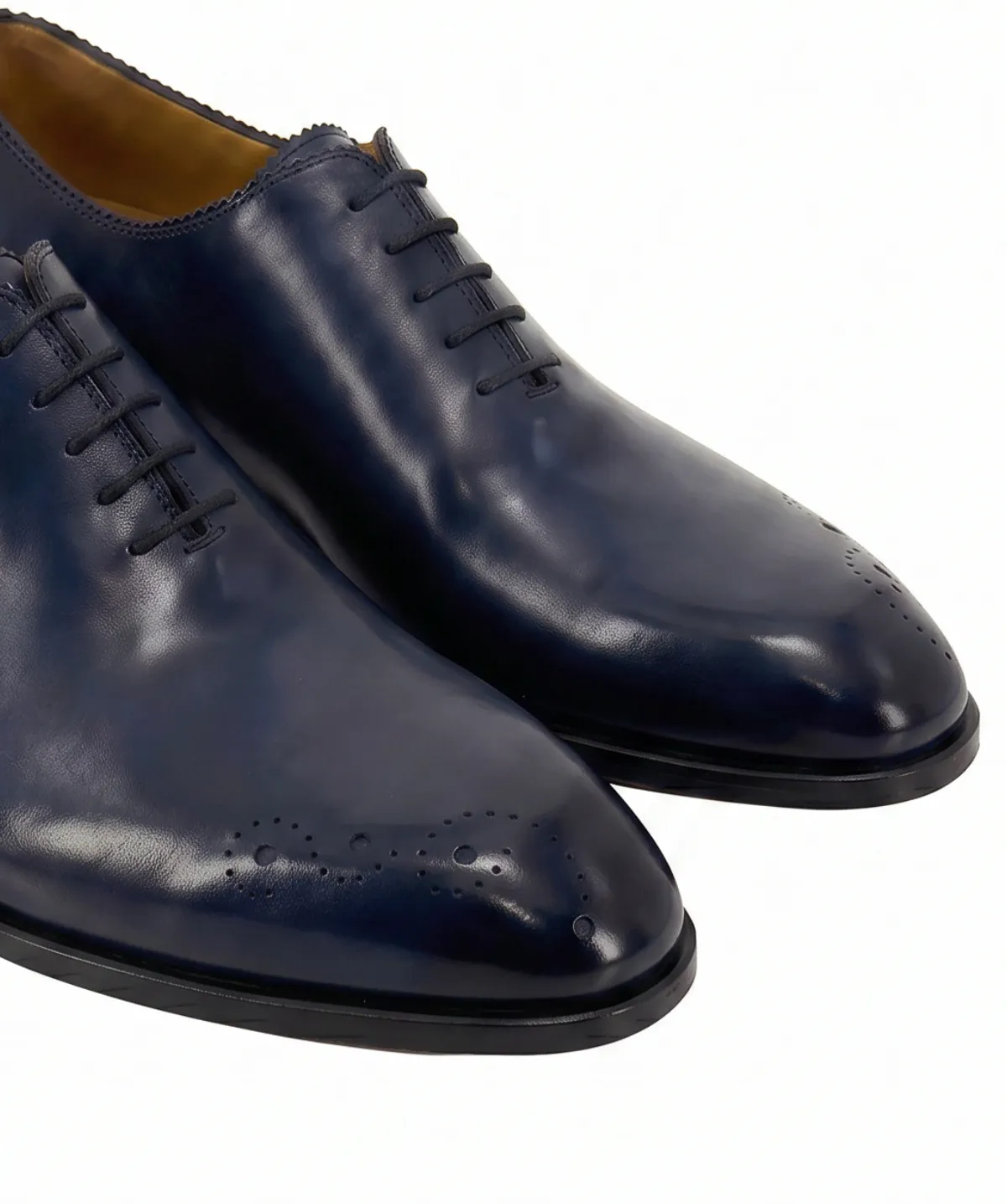 Finsbury Otello oxford blauw patina leer