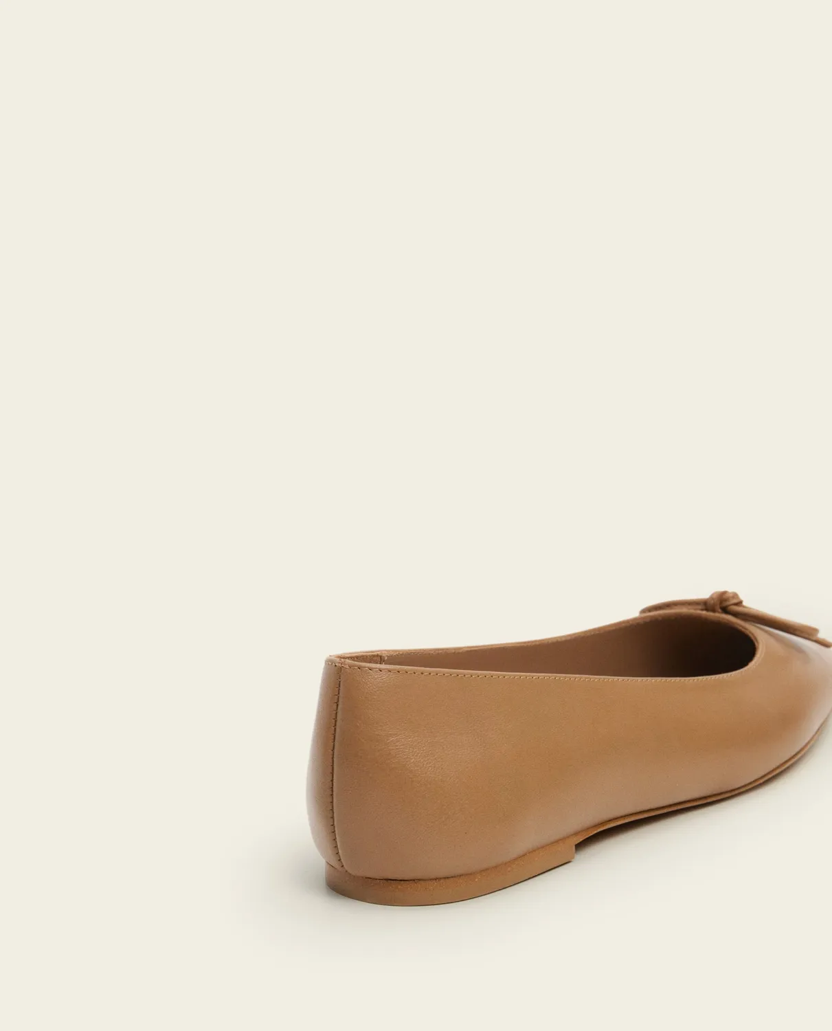 Flattered Bodil ballerina's cognac leer strik