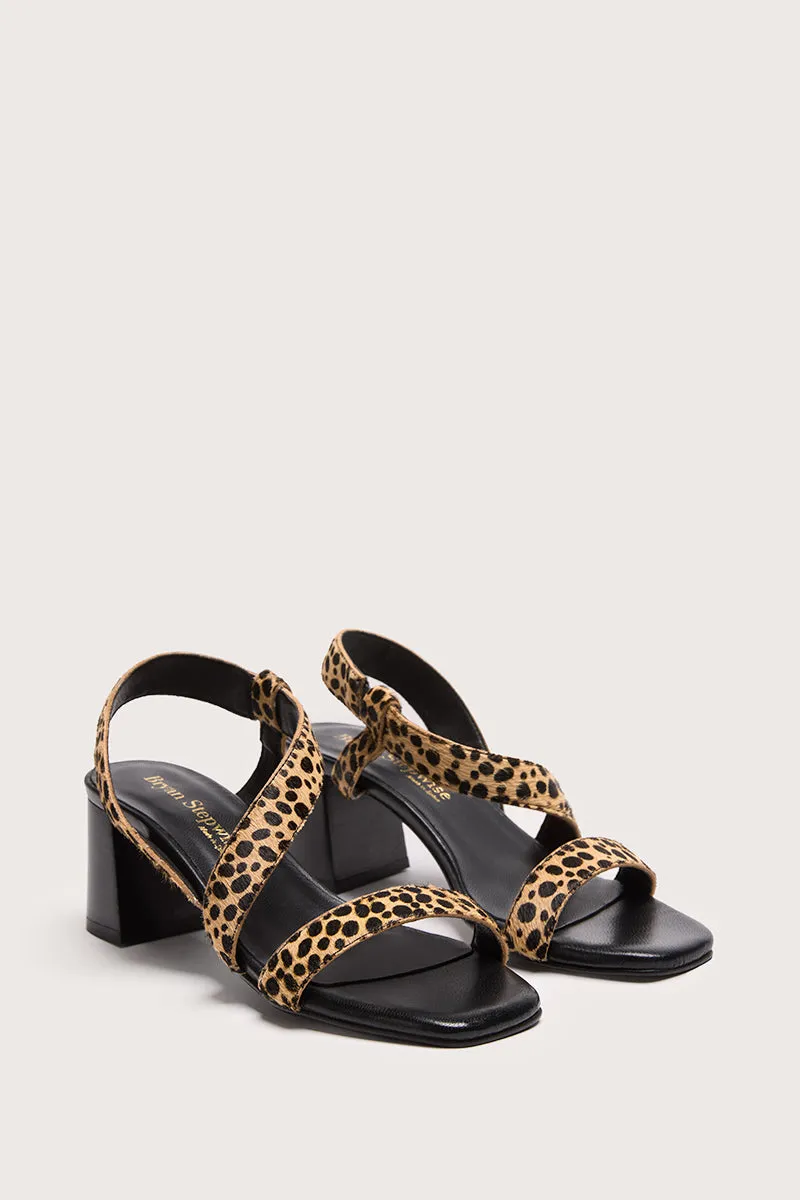 Bryan Stepwise Noe sandalen cheeta brede hak