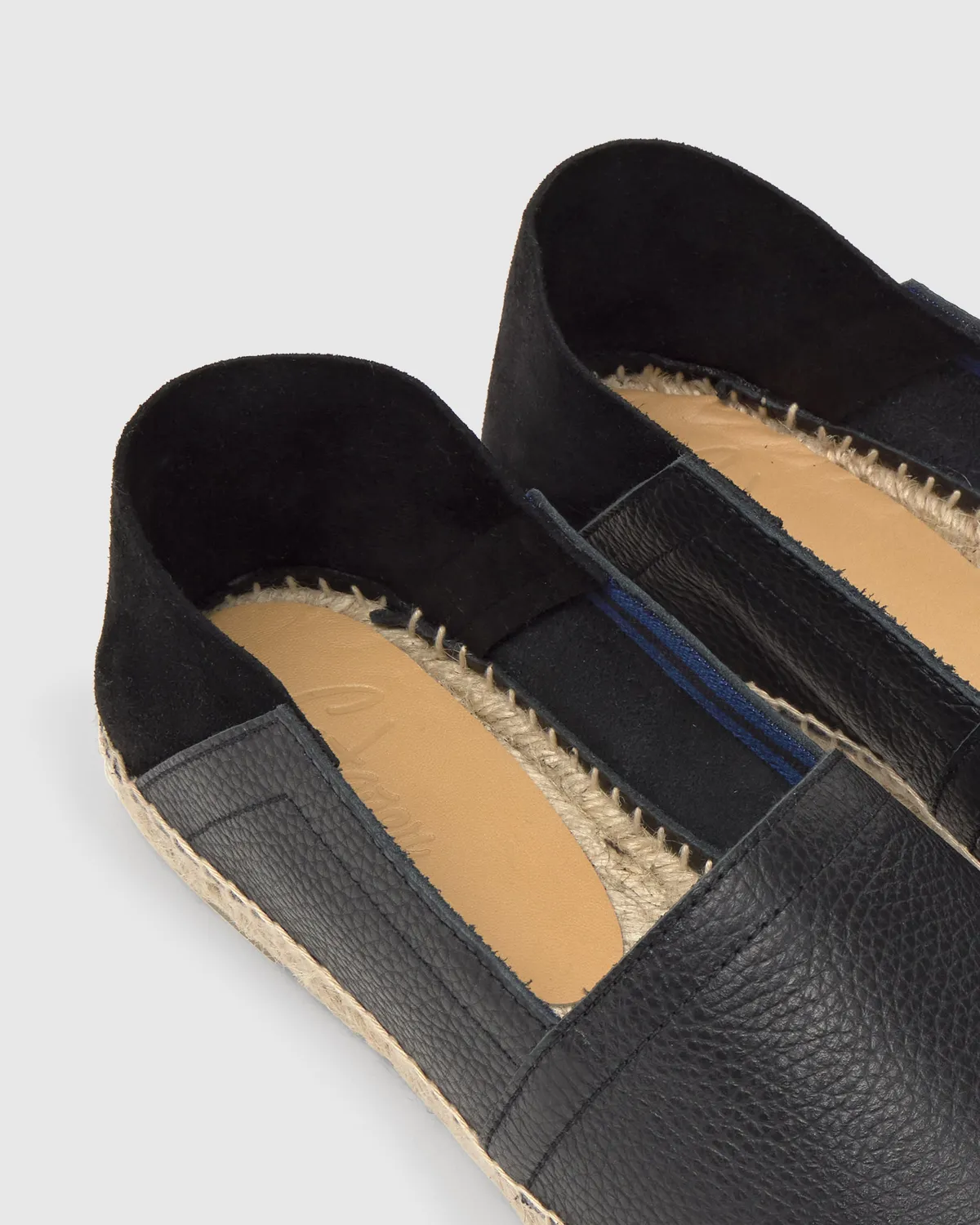 Castaner Polo POLO/249 heren espadrilles zwart leer
