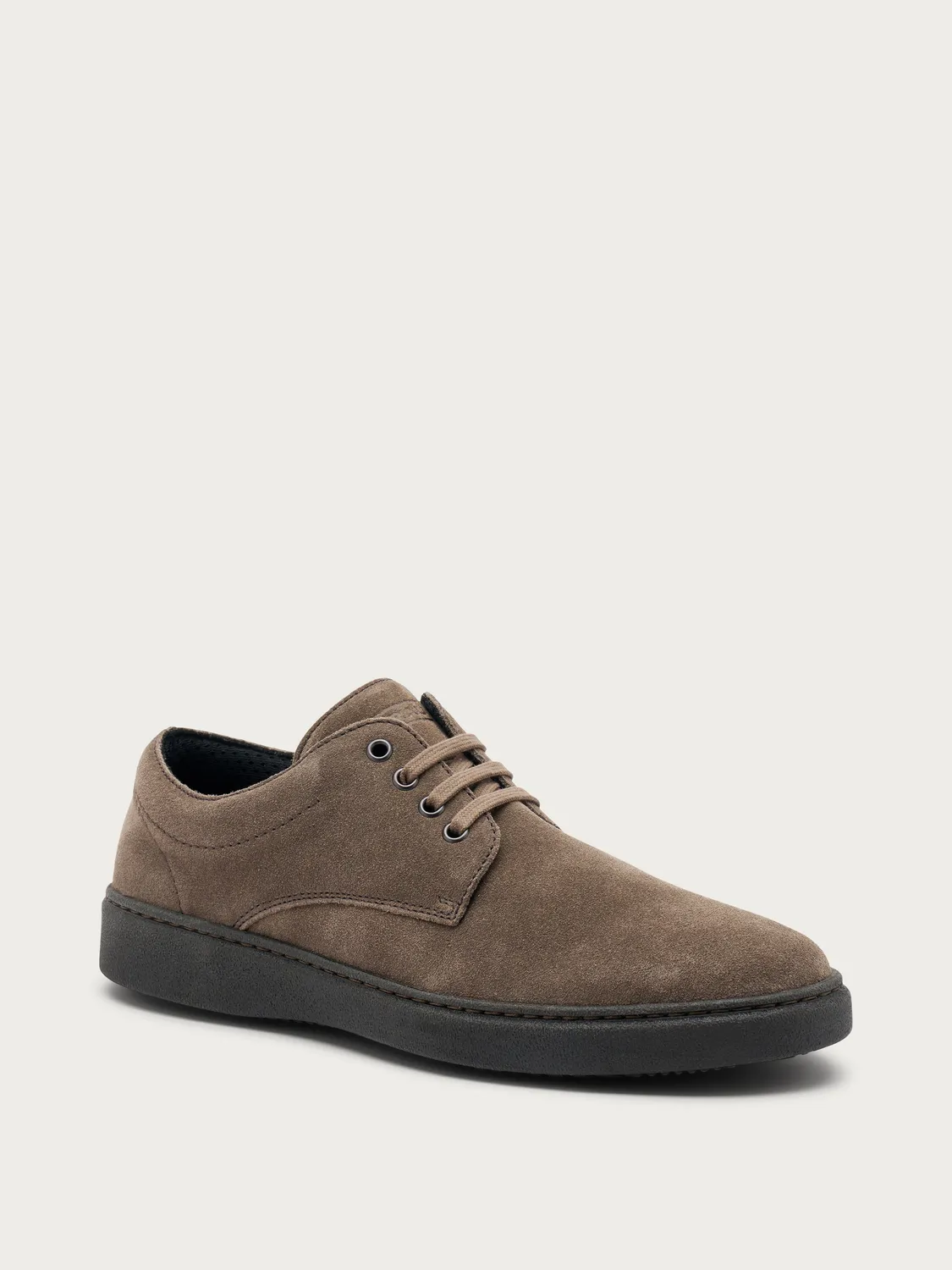 Frau Verona Derby veterschoenen grijs suede heren