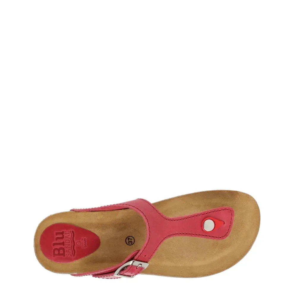 Donelli 502 slippers rood dames leer