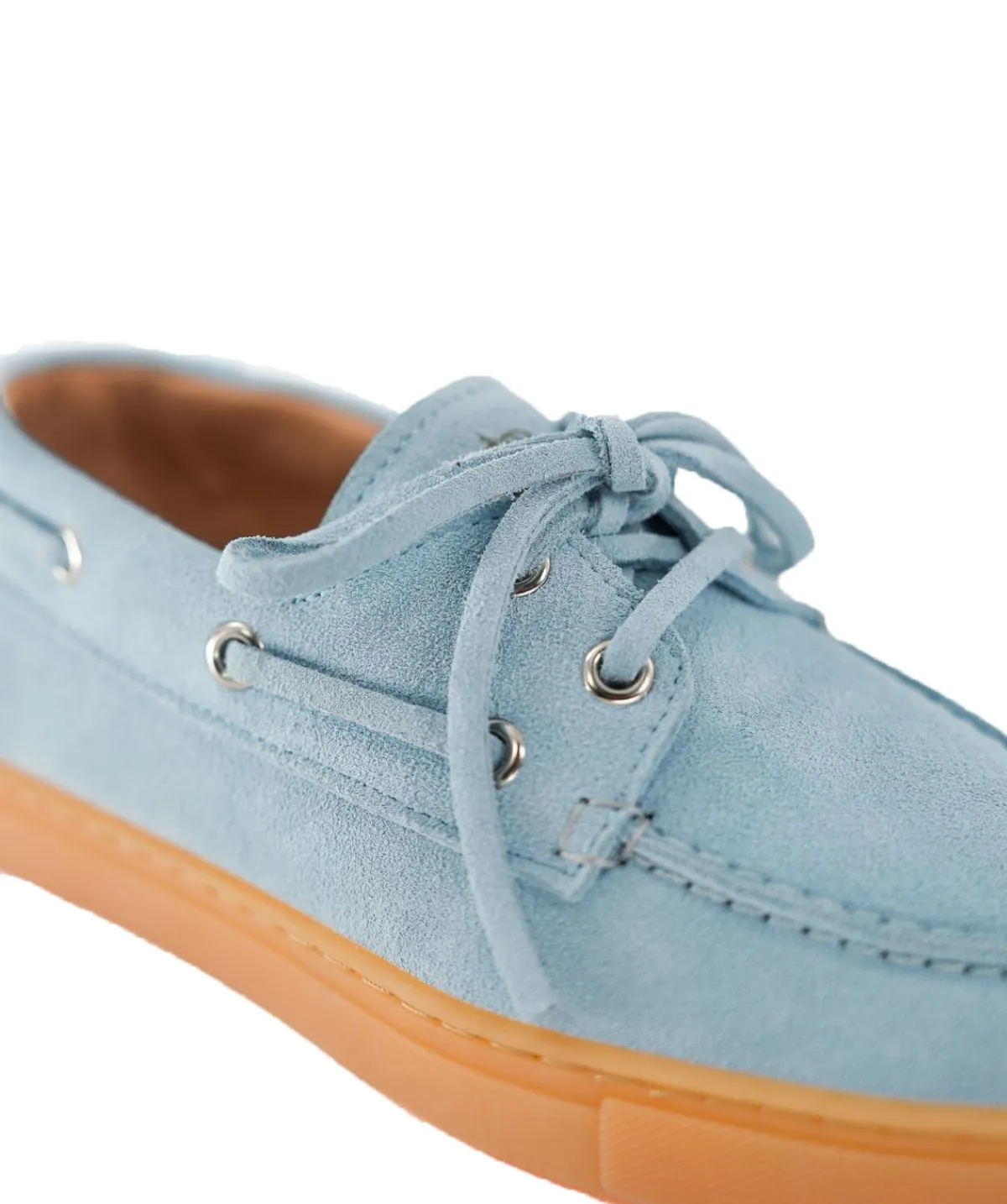Finsbury Anita loafers lichtblauw suède dames