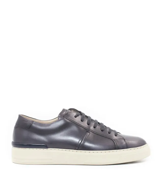 Finsbury Riva sneakers grijs patina leer