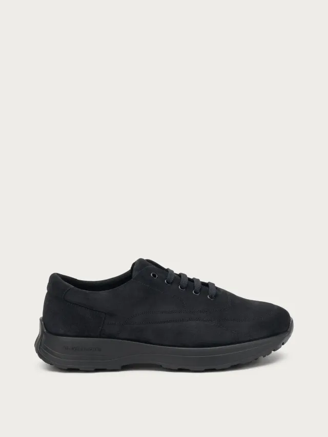 Frau Comfort Tech heren sneakers blauw suede