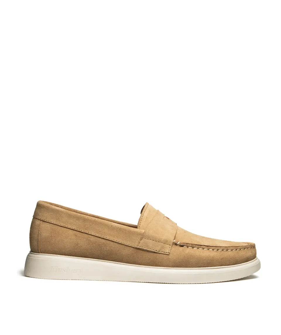 Finsbury Acapulco loafer kalfssuède beige