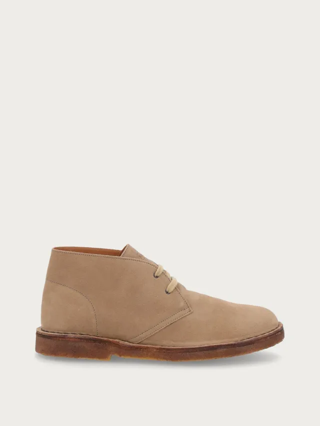 Frau Verona beige suede desert boots heren