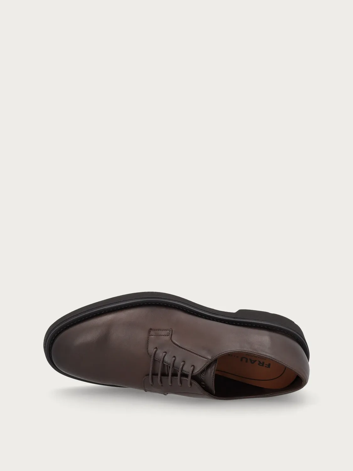 Frau Verona heren veterschoenen bruin leer lichte zool