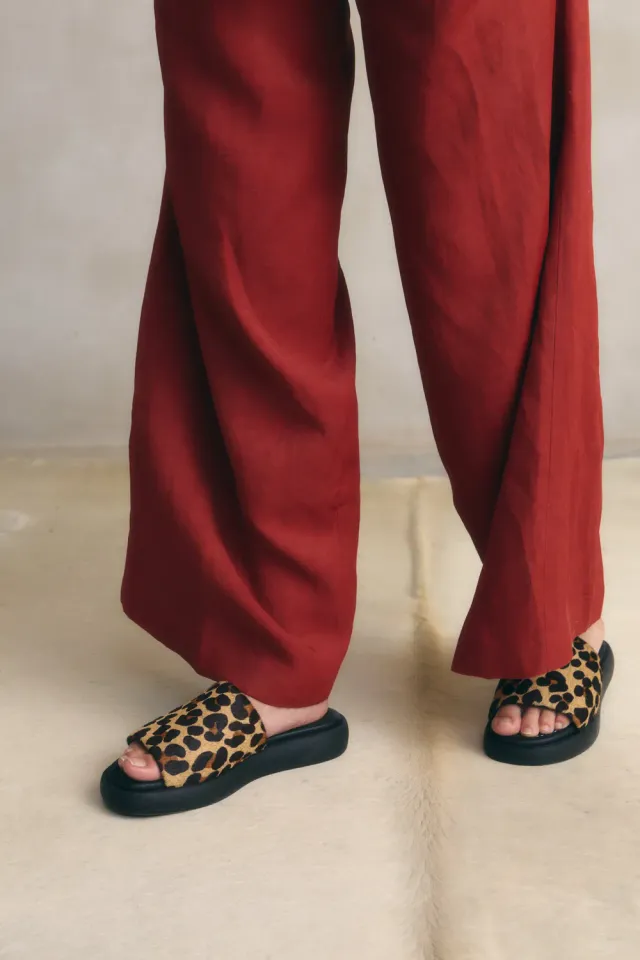 Jutelaune Emilie Leopard Sandalen luipaard nappa leer