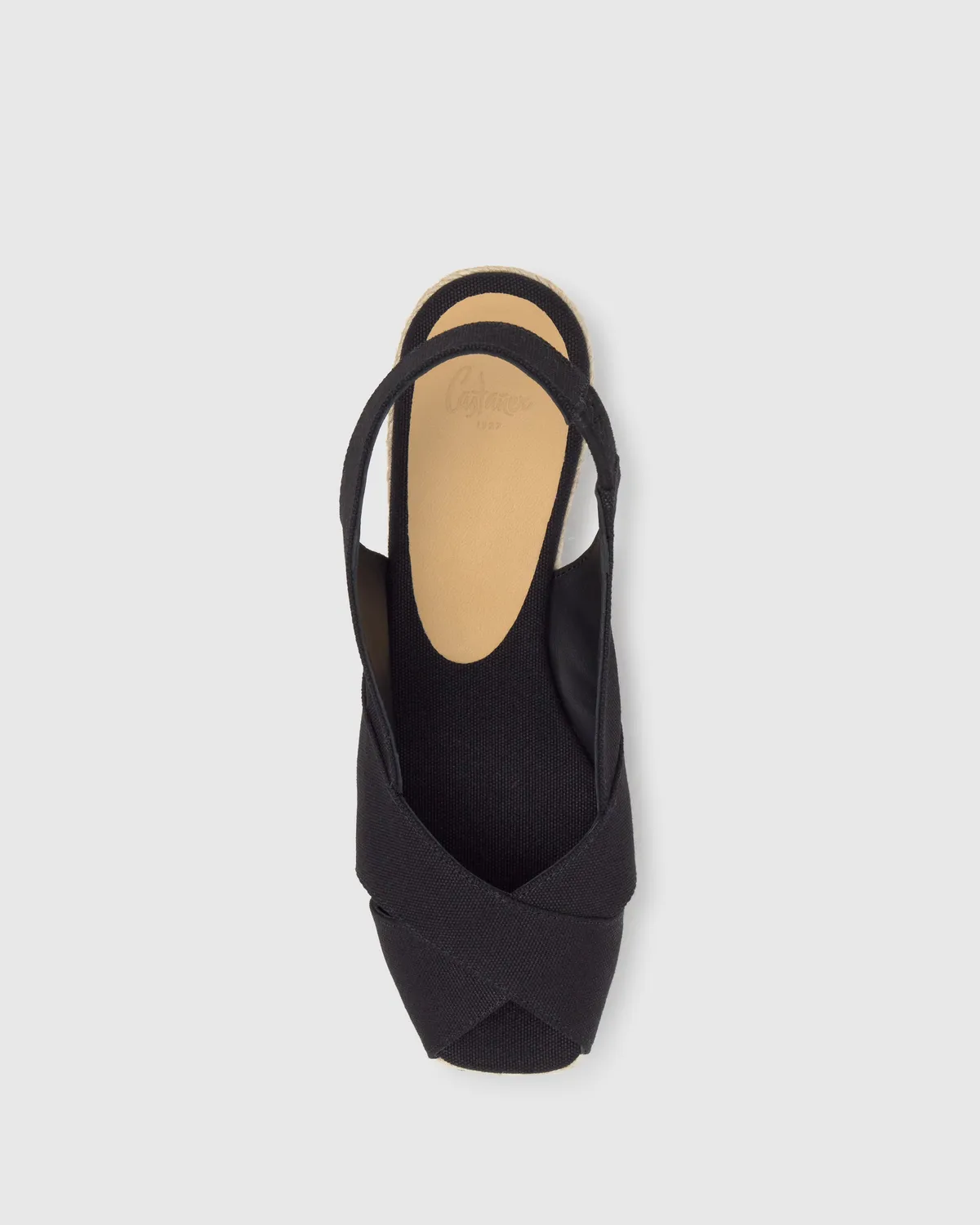 Castaner Diana 6/001 sleehakken zwart canvas