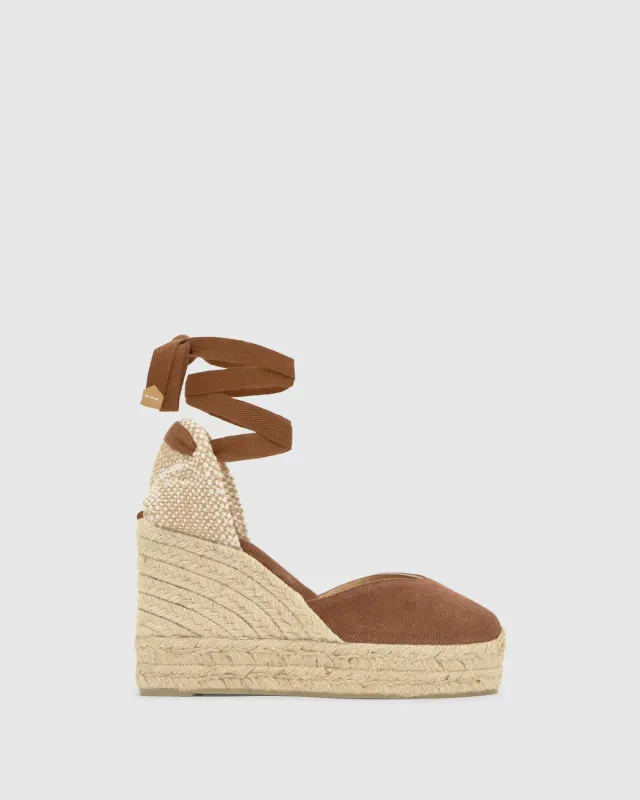 Castaner Chiara 8ED/002 espadrilles pecan canvas 11 cm