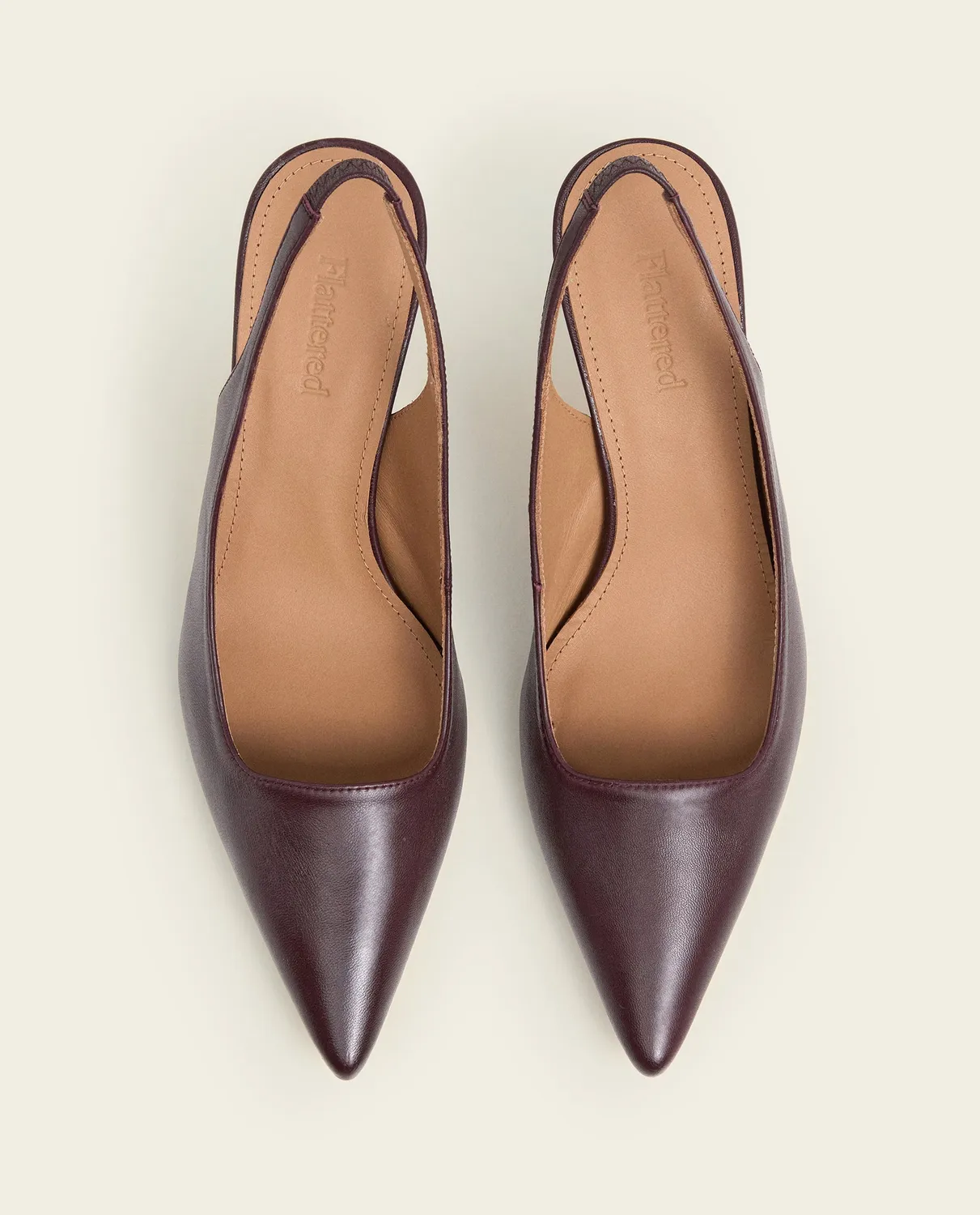 Flattered Franchesca pumps bordeaux leer slingback