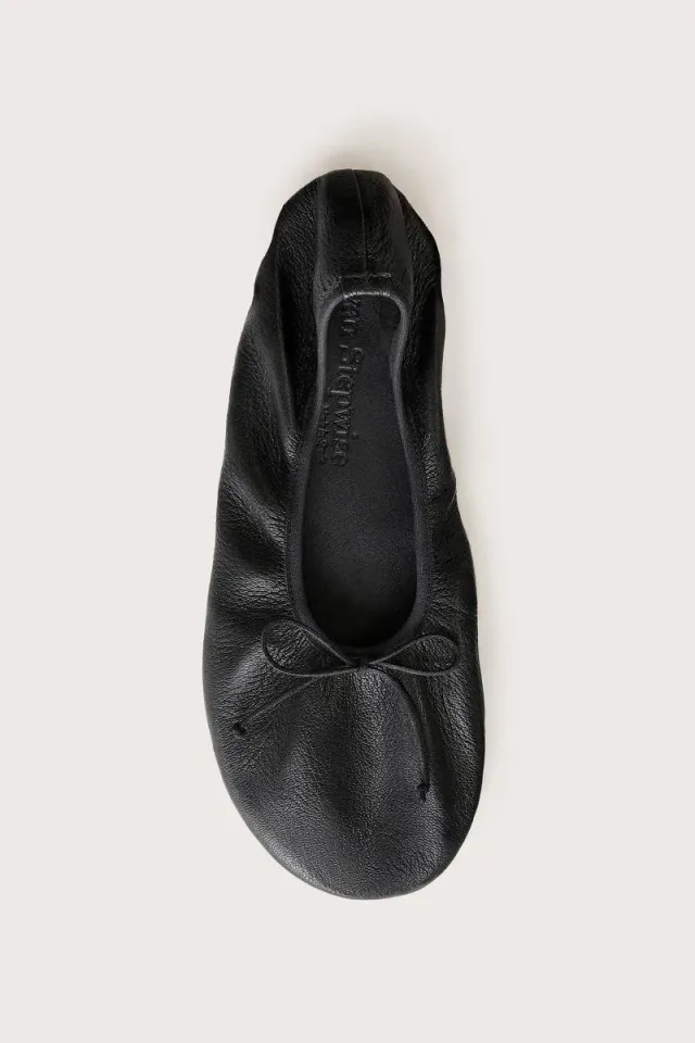Bryan Stepwise Elia barefoot ballerina's zwart leer