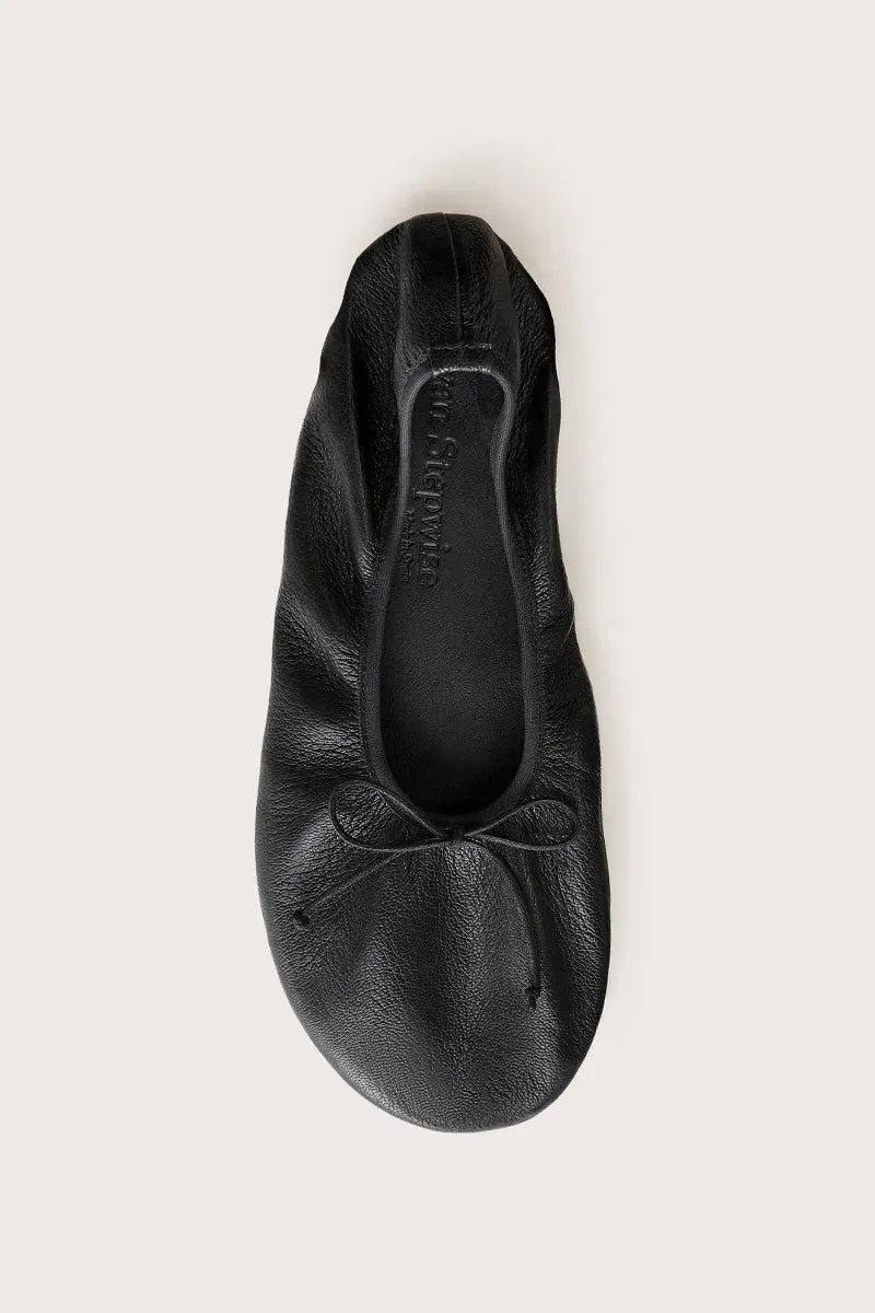 Bryan Stepwise Elia barefoot ballerina's zwart leer