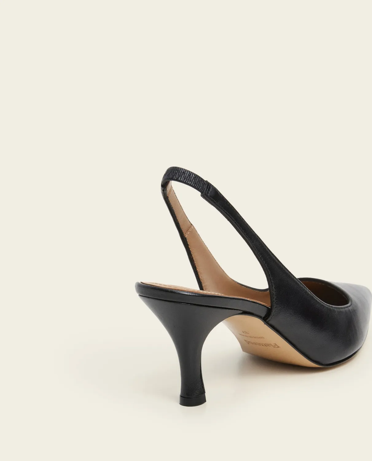 Flattered Franchesca pumps zwart leer slingback