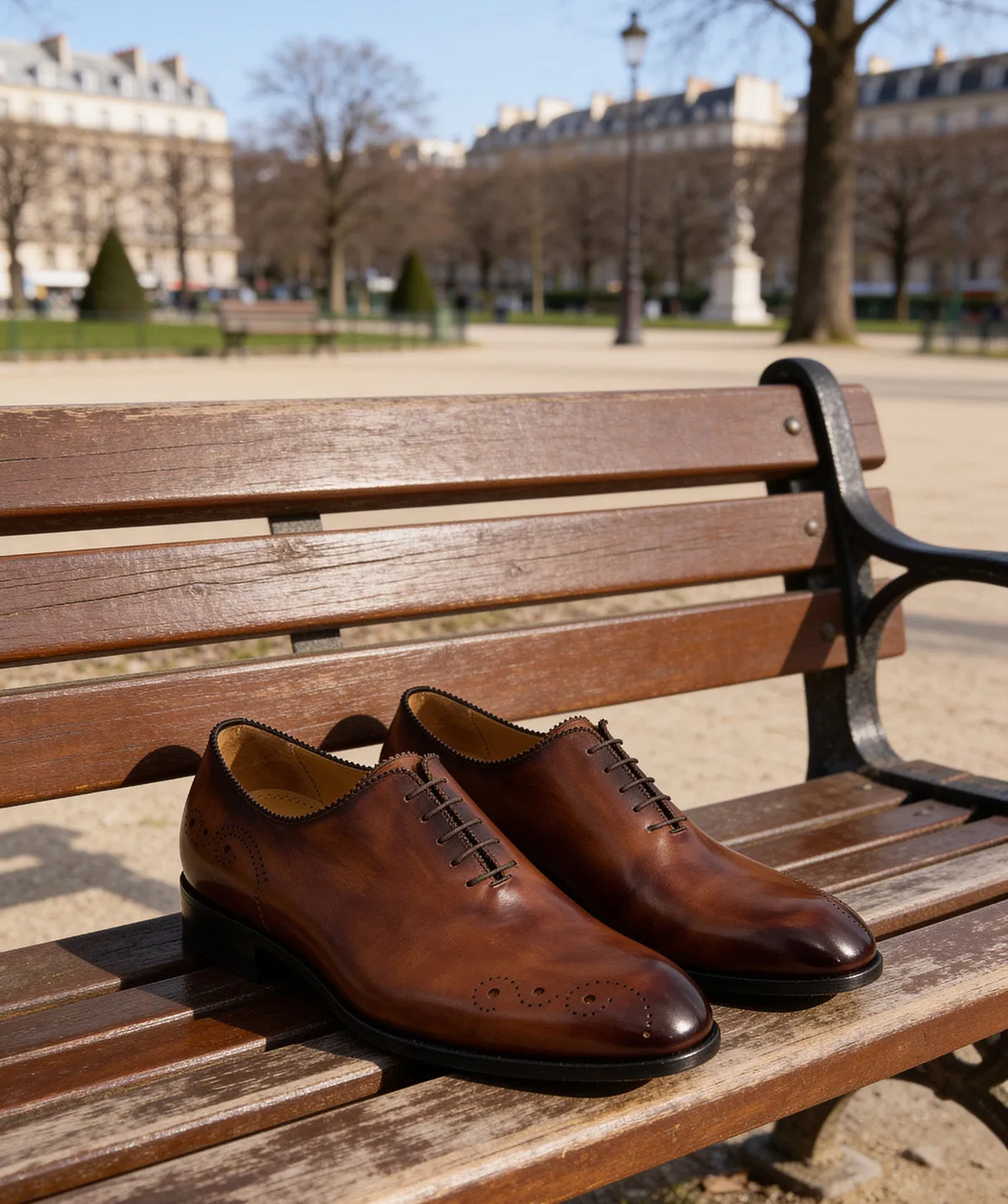 Finsbury Otello brogues cognac leer gemaakt Italië