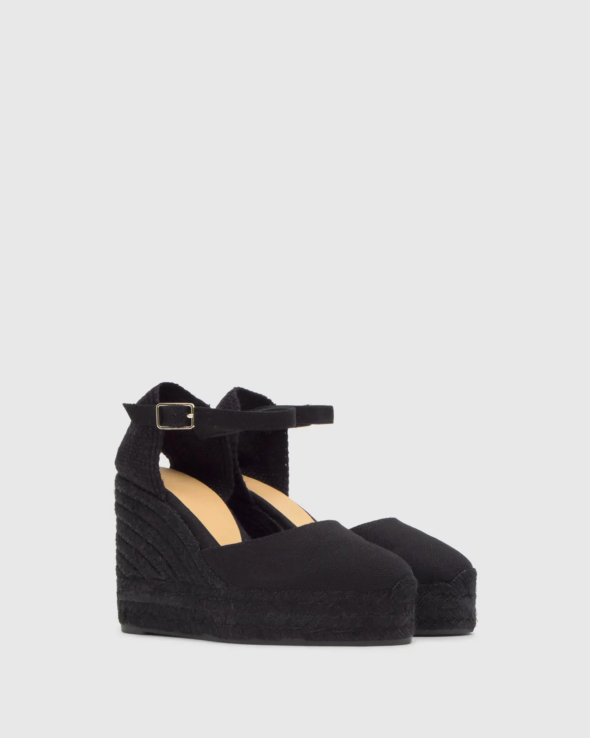 Castaner Carol C/8ED/001 espadrilles zwart 11cm